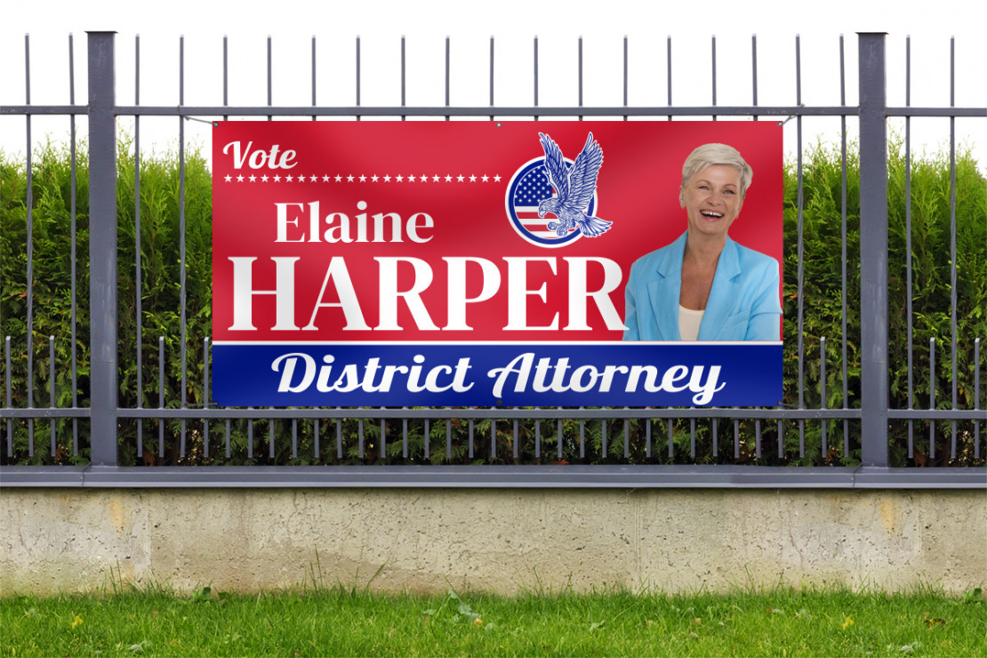 Large Political Campaign Yard Sign Package Customizable
